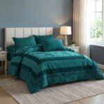 ⁦طقم لحاف جوديث مزدوج كنج سايز 6 قطع شتوي⁩ - الصورة ⁦3⁩