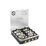 ⁦طباخ جولد فيجن مع غطاء، 4 مواقد، ستانلس 303⁩ - الصورة ⁦2⁩