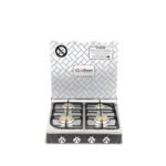 طباخ جولد فيجن مع غطاء، 4 مواقد، ستانلس 303