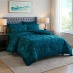 ⁦طقم لحاف يفوني مزدوج كنج سايز 6 قطع شتوي⁩ - الصورة ⁦5⁩