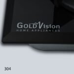 ⁦طباخ جولد فيجن 60 سم، 4 مواقد، زجاج أسود 304⁩ - الصورة ⁦7⁩