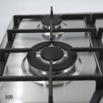 ⁦طباخ جولد فيجن 90 سم، 6 مواقد، ستانلس 309⁩ - الصورة ⁦5⁩