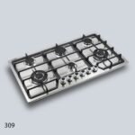 ⁦طباخ جولد فيجن 90 سم، 6 مواقد، ستانلس 309⁩ - الصورة ⁦7⁩