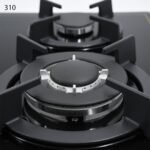 ⁦طباخ جولد فيجن 90 سم، 6 مواقد، زجاج أسود 310⁩ - الصورة ⁦6⁩