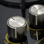 ⁦طباخ جولد فيجن 90 سم، 6 مواقد، زجاج أسود 310⁩ - الصورة ⁦3⁩