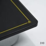 ⁦طباخ جولد فيجن 90 سم، 6 مواقد، زجاج أسود 310⁩ - الصورة ⁦4⁩