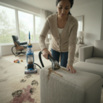 ⁦مكنسة بيسل للتنظيف العميق للمفروشات، لون أزرق/تيتانيوم 1858E⁩ - الصورة ⁦7⁩