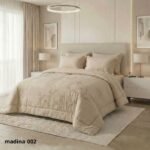 طقم لحاف مدينة مزدوج كنج سايز مطرز 6 قطع صيفي