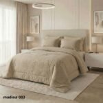 ⁦طقم لحاف مدينة مزدوج كنج سايز مطرز 6 قطع صيفي⁩ - الصورة ⁦2⁩