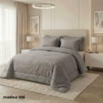 ⁦طقم لحاف مدينة مزدوج كنج سايز مطرز 6 قطع صيفي⁩ - الصورة ⁦3⁩