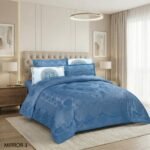 ⁦طقم لحاف ميرور مجكر مفرد ونصف 4 قطع صيفي⁩ - الصورة ⁦3⁩