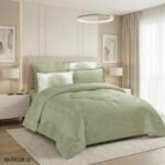 ⁦طقم لحاف ميرور مجكر مفرد ونصف 4 قطع صيفي⁩ - الصورة ⁦4⁩