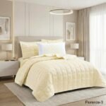 ⁦طقم لحاف فلورنس جوبلين مجكر مفرد ونصف 4 قطع صيفي⁩ - الصورة ⁦3⁩