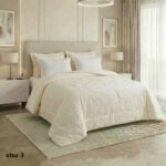 ⁦طقم لحاف اولسو مجكر مزدوج كنج سايز 6 قطع صيفي⁩ - الصورة ⁦3⁩