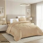 ⁦طقم لحاف ميرور مجكر مزدوج كنج سايز 6 قطع صيفي⁩ - الصورة ⁦4⁩