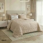 ⁦طقم لحاف اولسو مجكر مزدوج كنج سايز 6 قطع صيفي⁩ - الصورة ⁦2⁩