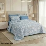 ⁦طقم لحاف برشلونة جوبلين مزدوج كنج سايز 6 قطع صيفي⁩ - الصورة ⁦3⁩
