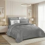 ⁦طقم لحاف ميرور مجكر مفرد ونصف 4 قطع صيفي⁩ - الصورة ⁦2⁩