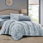 ⁦طقم لحاف برشلونة جوبلين مزدوج كنج سايز 6 قطع صيفي⁩ - الصورة ⁦3⁩