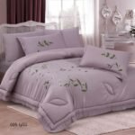 ⁦طقم لحاف نتاليا مزدوج كنج سايز مطرز 6 قطع صيفي⁩ - الصورة ⁦6⁩