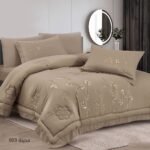 ⁦طقم لحاف مدينة مزدوج كنج سايز مطرز 6 قطع صيفي⁩ - الصورة ⁦2⁩