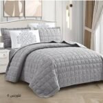 ⁦طقم لحاف فلورنس جوبلين مجكر مزدوج كنج سايز 6 قطع صيفي⁩ - الصورة ⁦6⁩