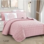 ⁦طقم لحاف فلورنس جوبلين مجكر مزدوج كنج سايز 6 قطع صيفي⁩ - الصورة ⁦2⁩