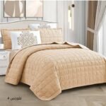 ⁦طقم لحاف فلورنس جوبلين مجكر مزدوج كنج سايز 6 قطع صيفي⁩ - الصورة ⁦3⁩