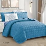 ⁦طقم لحاف فلورنس جوبلين مجكر مزدوج كنج سايز 6 قطع صيفي⁩ - الصورة ⁦4⁩