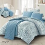 ⁦طقم لحاف كايندي مزدوج كنج سايز 7 قطع مع جوبلين صيفي⁩ - الصورة ⁦3⁩