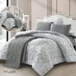 ⁦طقم لحاف كايندي مزدوج كنج سايز 7 قطع مع جوبلين صيفي⁩ - الصورة ⁦2⁩