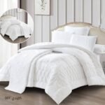 ⁦طقم لحاف كايندي مزدوج كنج سايز 7 قطع مع جوبلين صيفي⁩ - الصورة ⁦7⁩