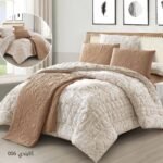 ⁦طقم لحاف كايندي مزدوج كنج سايز 7 قطع مع جوبلين صيفي⁩ - الصورة ⁦5⁩