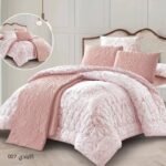 ⁦طقم لحاف كايندي مزدوج كنج سايز 7 قطع مع جوبلين صيفي⁩ - الصورة ⁦4⁩