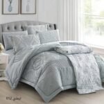 ⁦طقم لحاف ايملي مزدوج كنج سايز 7 قطع مع جوبلين صيفي⁩ - الصورة ⁦4⁩