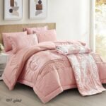 ⁦طقم لحاف ايملي مزدوج كنج سايز 7 قطع مع جوبلين صيفي⁩ - الصورة ⁦3⁩