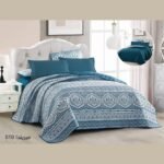 ⁦طقم لحاف ميريندا جوبلين دبل فيس مزدوج كنج سايز 6 قطع صيفي⁩ - الصورة ⁦4⁩