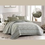 ⁦طقم لحاف ميريندا جوبلين دبل فيس مزدوج كنج سايز 6 قطع صيفي⁩ - الصورة ⁦2⁩