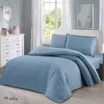 ⁦طقم لحاف برنشيز مجكر مفرد ونصف 4 قطع صيفي⁩ - الصورة ⁦2⁩