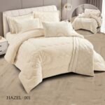 طقم لحاف هازل دبل فيس مزدوج كنج سايز 7 قطع مع جوبلين شتوي
