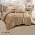 ⁦طقم لحاف هازل دبل فيس مزدوج كنج سايز 7 قطع مع جوبلين شتوي⁩ - الصورة ⁦4⁩