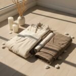 ⁦طقم روب حمام 6 قطع قطن مصري ميني مون⁩ - الصورة ⁦2⁩