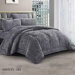 ⁦طقم لحاف اشلي مزدوج كنج سايز 6 قطع شتوي⁩ - الصورة ⁦2⁩