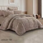 طقم لحاف اشلي مزدوج كنج سايز 6 قطع شتوي