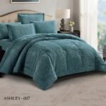 ⁦طقم لحاف اشلي مزدوج كنج سايز 6 قطع شتوي⁩ - الصورة ⁦3⁩