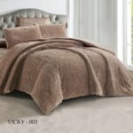 ⁦طقم وجه ملحفة فيكي مزدوج 6 قطع شتوي⁩ - الصورة ⁦3⁩