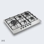 ⁦طباخ جولد فيجن 70 سم، 5 مواقد، ستانلس 315⁩ - الصورة ⁦4⁩