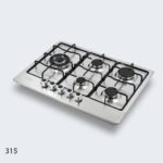 ⁦طباخ جولد فيجن 70 سم، 5 مواقد، ستانلس 315⁩ - الصورة ⁦3⁩