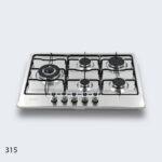 ⁦طباخ جولد فيجن 70 سم، 5 مواقد، ستانلس 315⁩ - الصورة ⁦2⁩