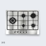 طباخ جولد فيجن 70 سم، 5 مواقد، ستانلس 315